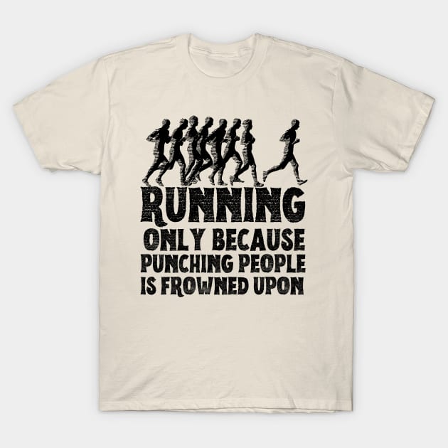 T shirt running humour sales